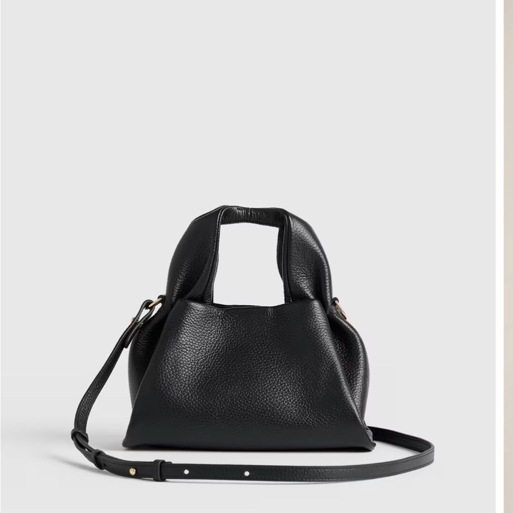 Real Italian Leather Trapeze Crossbody